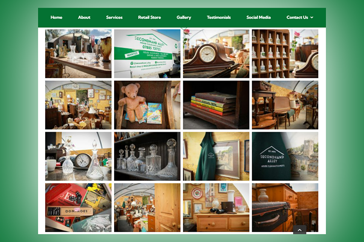 Nifty Bear Web Design - Secondhand Alley Website Portfolio - Image 3