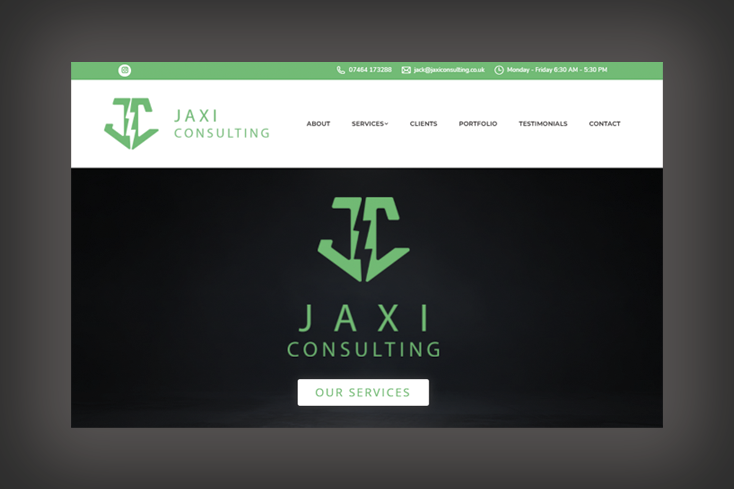 Nifty Bear Web Design - Portfolio - JAXI Consulting 1