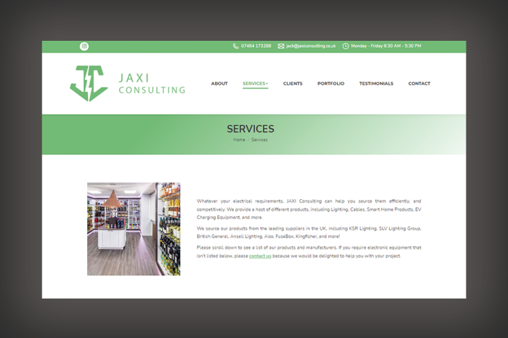 Nifty Bear Web Design - Portfolio - JAXI Consulting 4